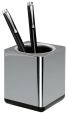 HAN Stifteköcher i-LINE CHROME – eleganter, hochglänzender, stylischer Stifteköcher. Ein echter Blickfang für den modernen Schreibtisch, chrome, 27653-88